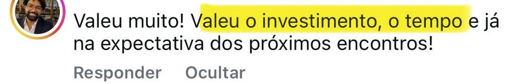 Depoimento de participante 1
